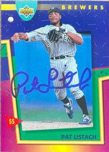 Pat Listach Signed 1993 Upper Deck Fun Pack Baseball Card - Milwaukee Brewers - PastPros