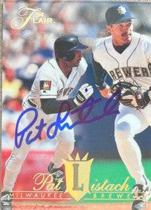Pat Listach Signed 1994 Flair Baseball Card - Milwaukee Brewers - PastPros