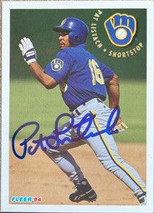 Pat Listach Signed 1994 Fleer Baseball Card - Milwaukee Brewers - PastPros