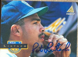 Pat Listach Signed 1994 Pinnacle Baseball Card - Milwaukee Brewers - PastPros