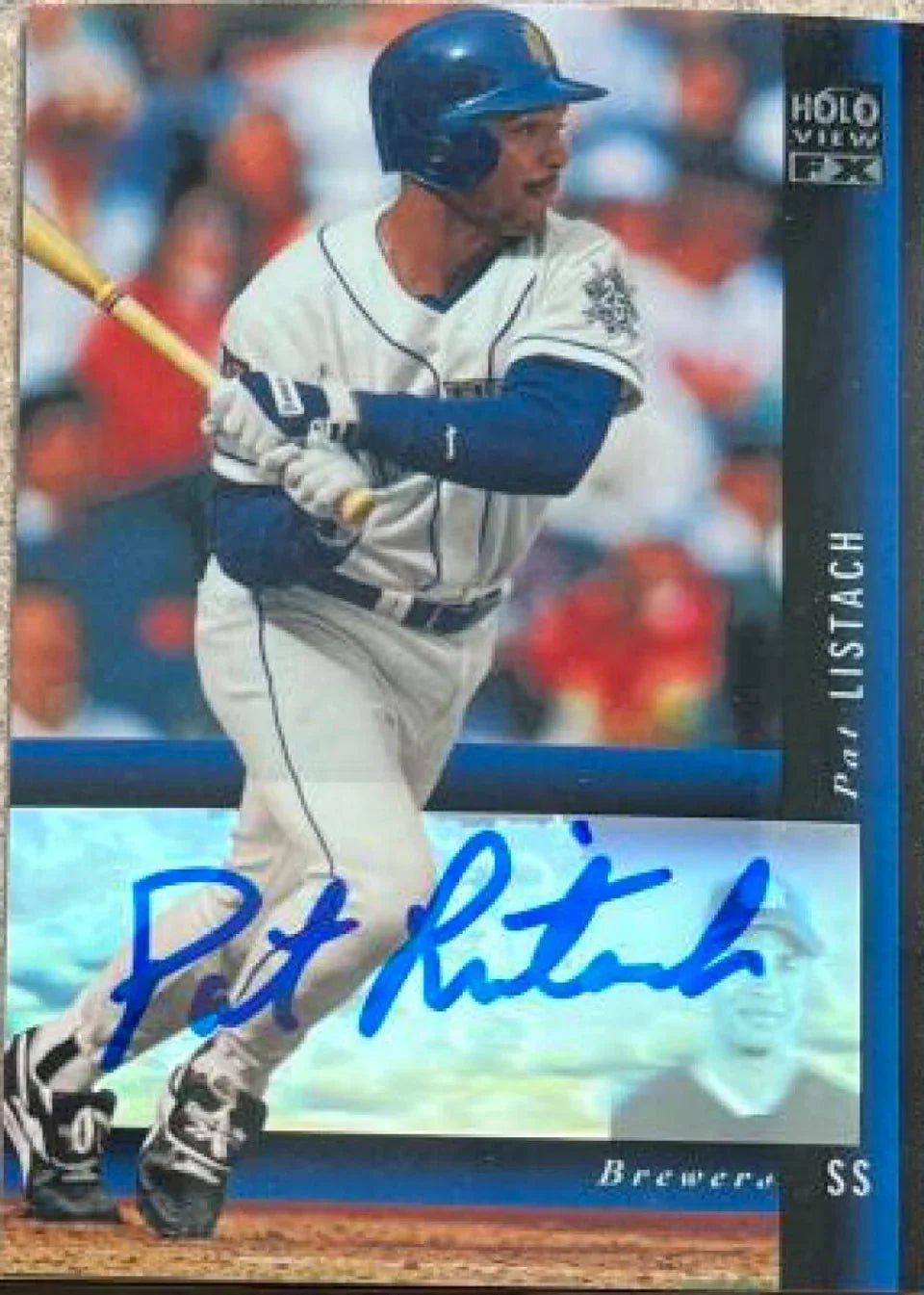 Pat Listach Signed 1994 SP Holoview F/X Baseball Card - Milwaukee Brewers