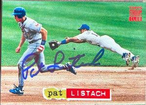 Pat Listach Signed 1994 Stadium Club Baseball Card - Milwaukee Brewers - PastPros