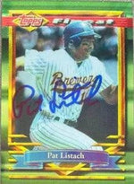 Pat Listach Signed 1994 Topps Finest Baseball Card - Milwaukee Brewers