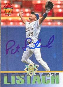 Pat Listach Signed 1994 Triple Play Baseball Card - Milwaukee Brewers - PastPros