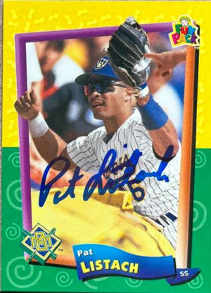 Pat Listach Signed 1994 Upper Deck Fun Pack Baseball Card - Milwaukee Brewers - PastPros