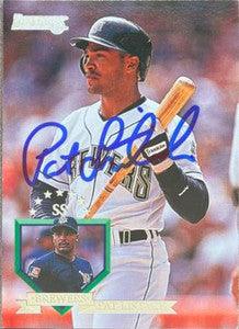 Pat Listach Signed 1995 Donruss Baseball Card - Milwaukee Brewers - PastPros