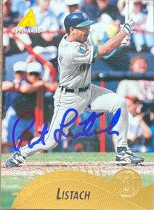 Pat Listach Signed 1995 Pinnacle Baseball Card - Milwaukee Brewers - PastPros