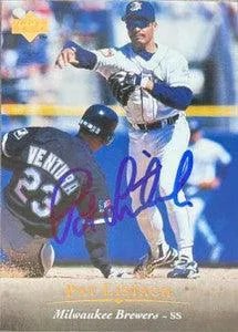 Pat Listach Signed 1995 Upper Deck Baseball Card - Milwaukee Brewers