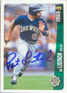 Pat Listach Signed 1996 Collector's Choice Baseball Card - Milwaukee Brewers - PastPros