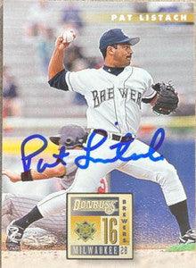 Pat Listach Signed 1996 Donruss Baseball Card - Milwaukee Brewers - PastPros