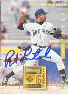 Pat Listach Signed 1996 Donruss Press Proofs Baseball Card - Milwaukee Brewers - PastPros