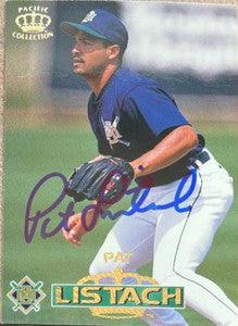 Pat Listach Signed 1996 Pacific Crown Collection Baseball Card - Milwaukee Brewers - PastPros