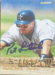 Pat Listach Signed 1997 Fleer Baseball Card - Milwaukee Brewers - PastPros