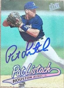 Pat Listach Signed 1997 Fleer Ultra Baseball Card - Houston Astros