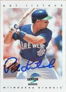 Pat Listach Signed 1997 Score Baseball Card - Milwaukee Brewers #52