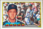 Pat Perry Signed 1989 Topps Big Baseball Card - Chicago Cubs