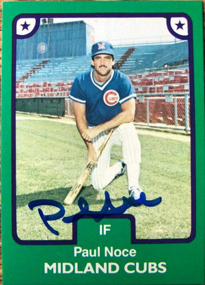 Paul Noce Signed 1984 TCMA Baseball Card - Midland Cubs - PastPros