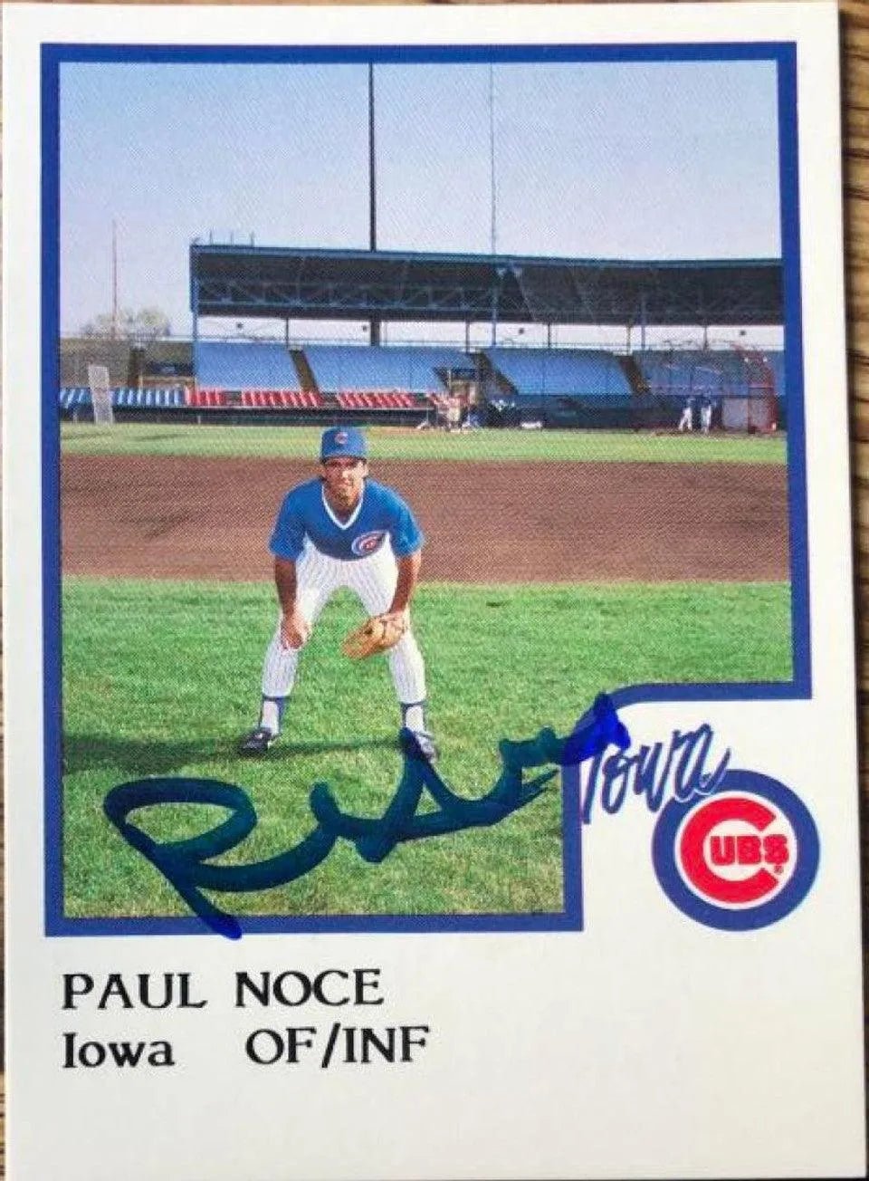 Paul Noce Signed 1986 ProCards Baseball Card - Iowa Cubs