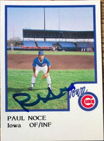 Paul Noce Signed 1986 ProCards Baseball Card - Iowa Cubs