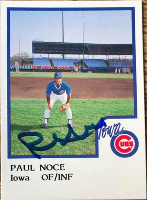 Paul Noce Signed 1986 ProCards Baseball Card - Iowa Cubs