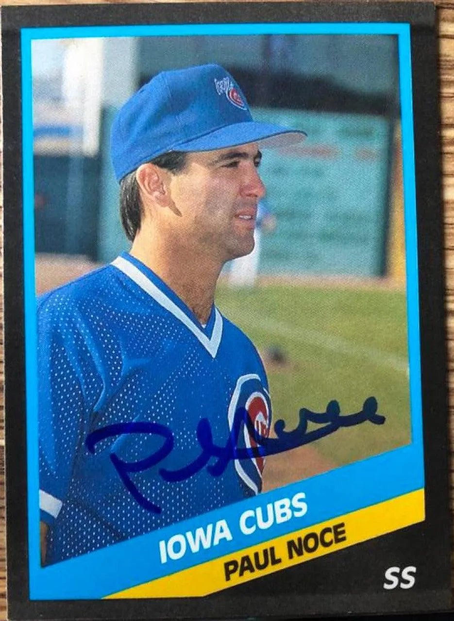 Paul Noce Signed 1988 CMC Baseball Card - Iowa Cubs