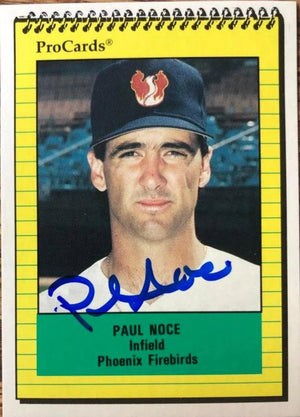Paul Noce Signed 1991 ProCards Baseball Card - Phoenix Firebirds
