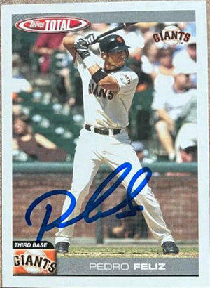 Pedro Feliz Signed 2004 Topps Total Baseball Card - San Francisco Giants