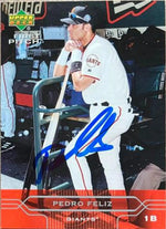 Pedro Feliz Signed 2005 Upper Deck First Pitch Baseball Card - San Francisco Giants
