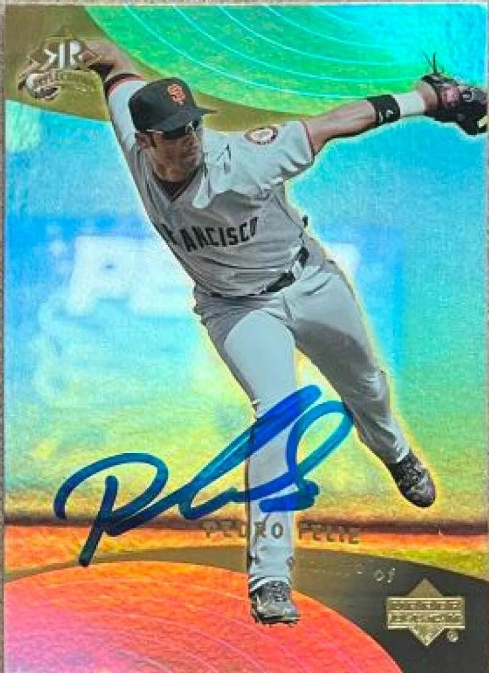 Pedro Feliz Signed 2005 Upper Deck Reflections Baseball Card - San Francisco Giants