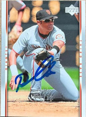 Pedro Feliz Signed 2007 Upper Deck Baseball Card - San Francisco Giants