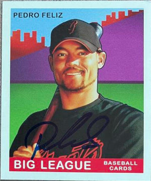 Pedro Feliz Signed 2007 Upper Deck Goudey Baseball Card - San Francisco Giants - PastPros