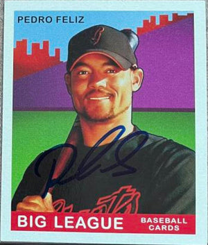 Pedro Feliz Signed 2007 Upper Deck Goudey Baseball Card - San Francisco Giants (Red Back) - PastPros