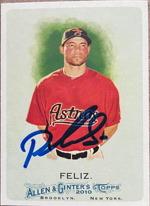 Pedro Feliz Signed 2010 Allen & Ginter Baseball Card - Houston Astros - PastPros