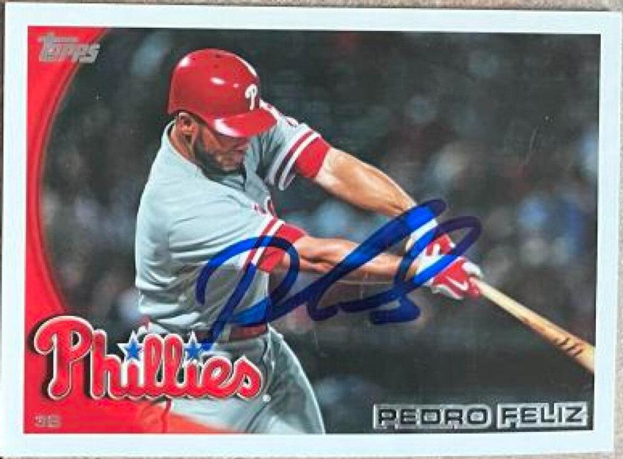 Pedro Feliz Signed 2010 Topps Baseball Card - Philadelphia Phillies - PastPros