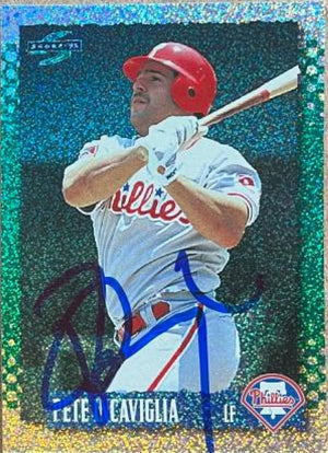 Pete Incaviglia Signed 1995 Score Platinum Baseball Card - Philadelphia Phillies
