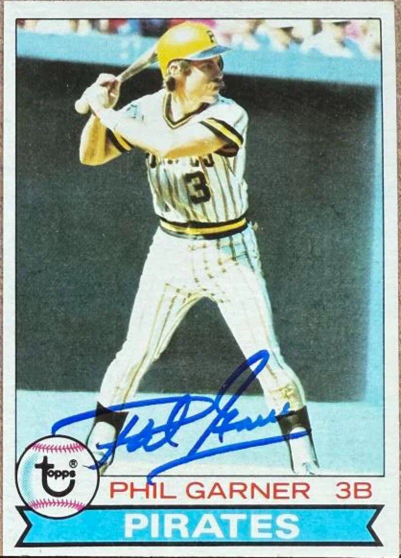 Phil Garner Autographed 1979 Topps Baseball Card - Pittsburgh Pirates #383