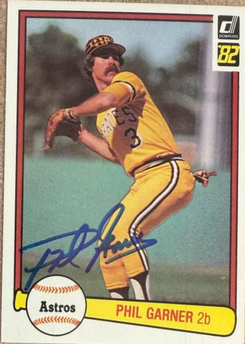 Phil Garner Autographed 1982 Donruss Baseball Card - Pittsburgh Pirates #544 COR