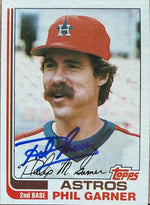 Phil Garner Autographed 1982 Topps Baseball Card - Houston Astros #683
