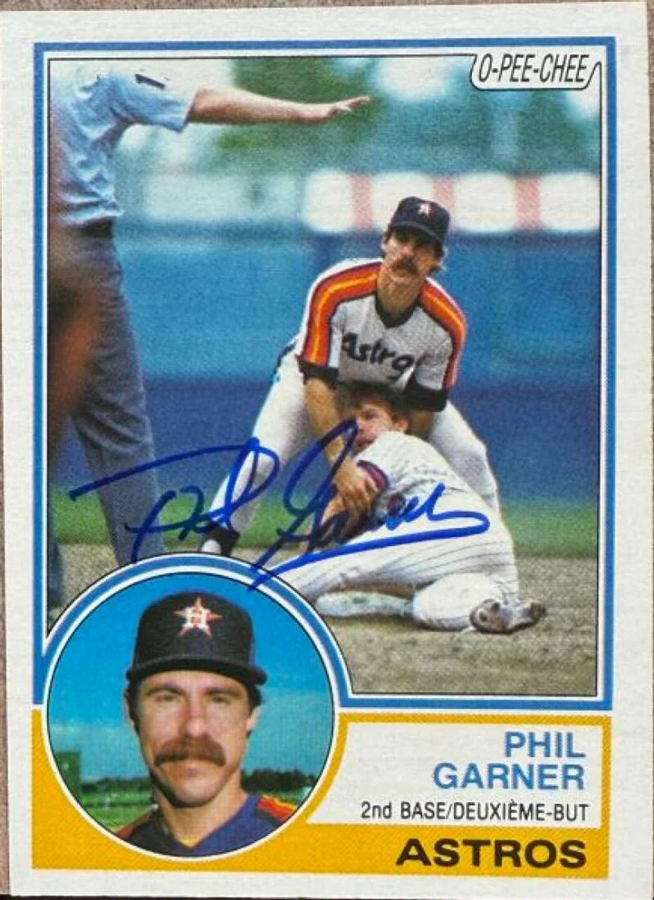 Phil Garner Autographed 1983 O-Pee-Chee Baseball Card - Houston Astros