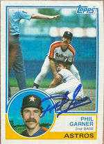 Phil Garner Autographed 1983 Topps Baseball Card - Houston Astros #478