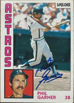Phil Garner Autographed 1984 O-Pee-Chee Baseball Card - Houston Astros