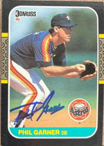 Phil Garner Autographed 1987 Donruss Baseball Card - Houston Astros #358