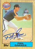 Phil Garner Autographed 1987 Topps Baseball Card - Houston Astros #304