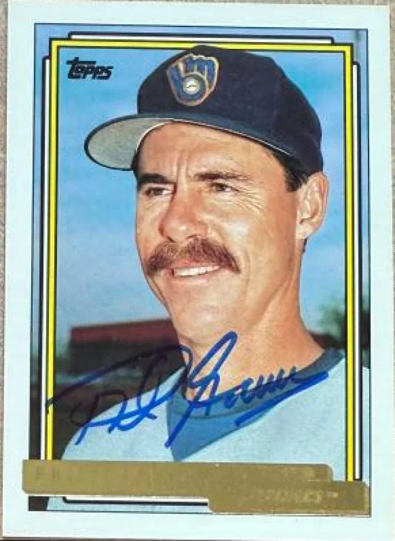 Phil Garner Autographed 1992 Topps Gold Baseball Card - Milwaukee Brewers #291 MGR