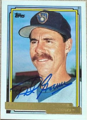 Phil Garner Autographed 1992 Topps Gold Baseball Card - Milwaukee Brewers 291 MGR - PastPros