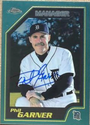 Phil Garner Autographed 2001 Topps Chrome Baseball Card - Detroit Tigers