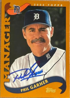 Phil Garner Autographed 2002 Topps Baseball Card - Detroit Tigers #287