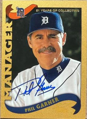 Phil Garner Autographed 2002 Topps Gold Baseball Card - Detroit Tigers