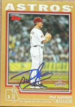 Phil Garner Autographed 2004 Topps Gold Traded & Rookies Baseball Card - Houston Astros #T70