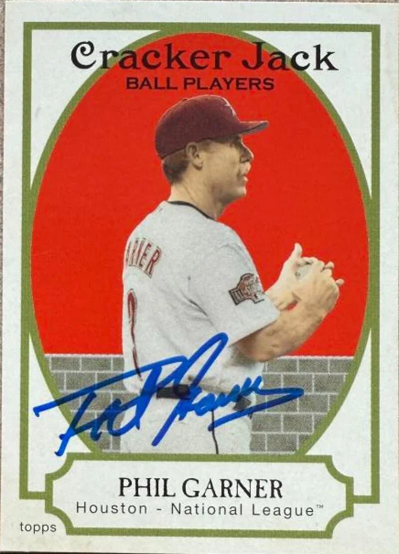 Phil Garner Autographed 2005 Topps Cracker Jack Baseball Card - Houston Astros #133